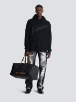 balmain black hoodie.