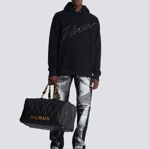 balmain black hoodie.