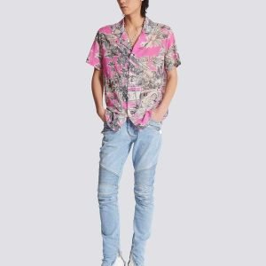 jeans biker balmain.