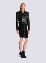 balmain leather jacket