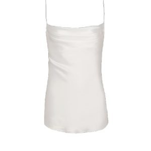 Balmain Draped Satin Top