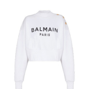 balmain biker sweatshirt