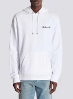 balmain black and white hoodie