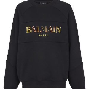 Balmain crewneck sweatshirt front view USA