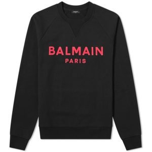 balmain flock sweatshirt front view