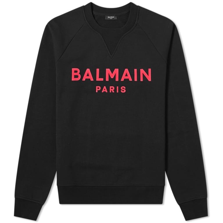 Balmain Flock Sweatshirt Front balmain flock sweatshirt front view