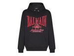 Front view of Balmain cropped hoodie