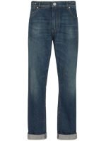 Alt Text: Front view jeans Balmain biker