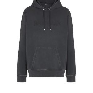 Front view of Balmain Beyoncé Hoodie in black