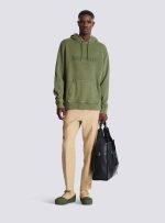 Back view of Balmain camo hoodie