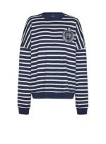 front view of balmain blue sweatshirt