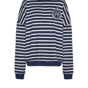 front view of balmain blue sweatshirt