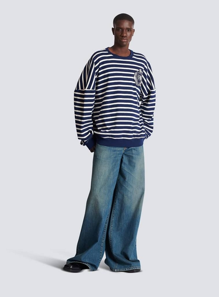 Is Balmain French? Guide to Balmain Paris & Sweatshirts 2 balmain blue sweatshirt