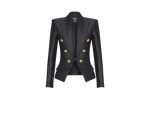 front view of balmain bomber jacket
