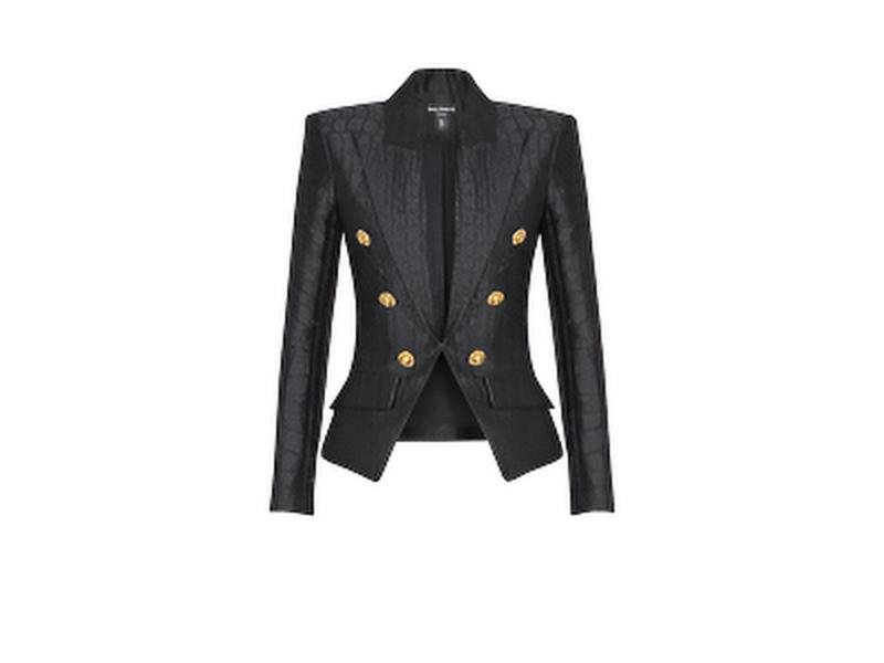 balmain bomber jacket front view of balmain bomber jacket
