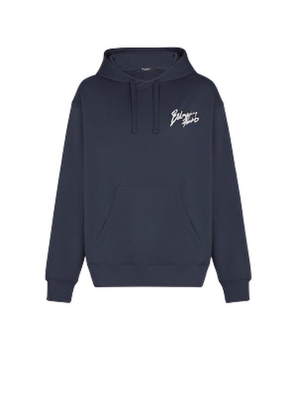 balmain gap hoodie front view of balmain gap hoodie