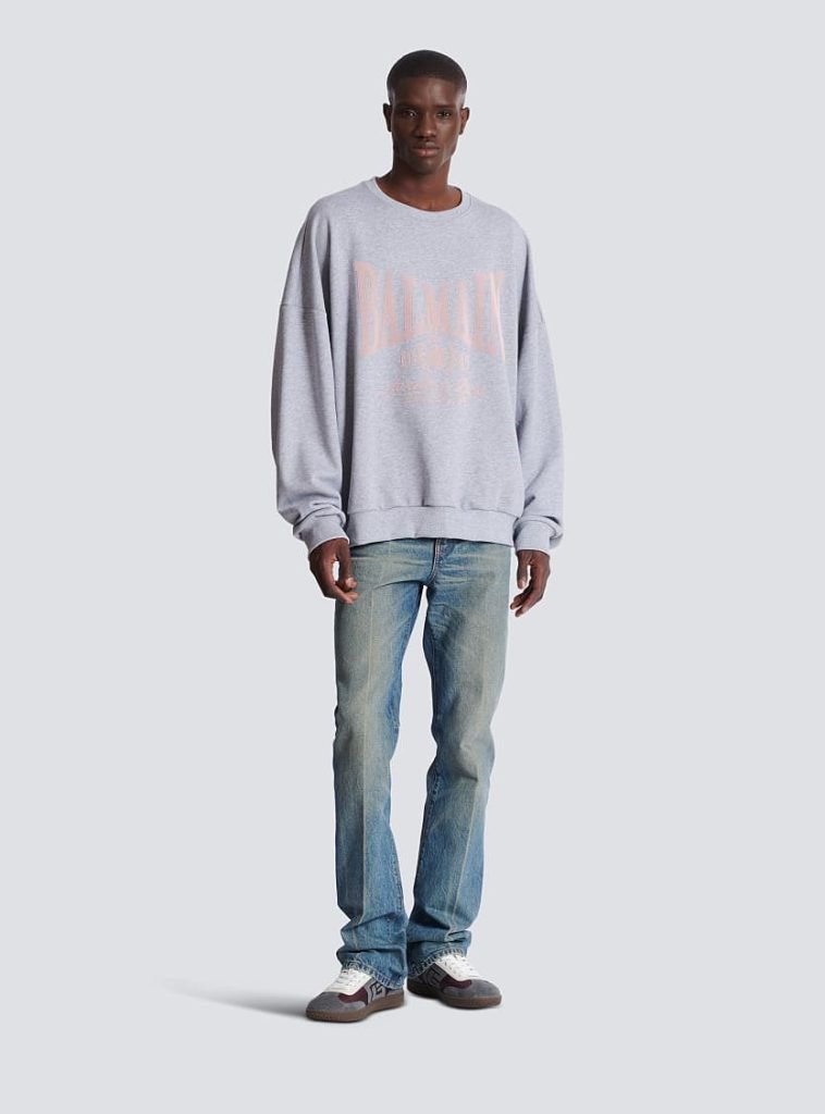 balmain grey sweatshirt.