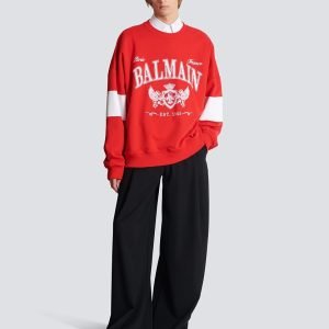 back view of balmain monogram sweatshirt