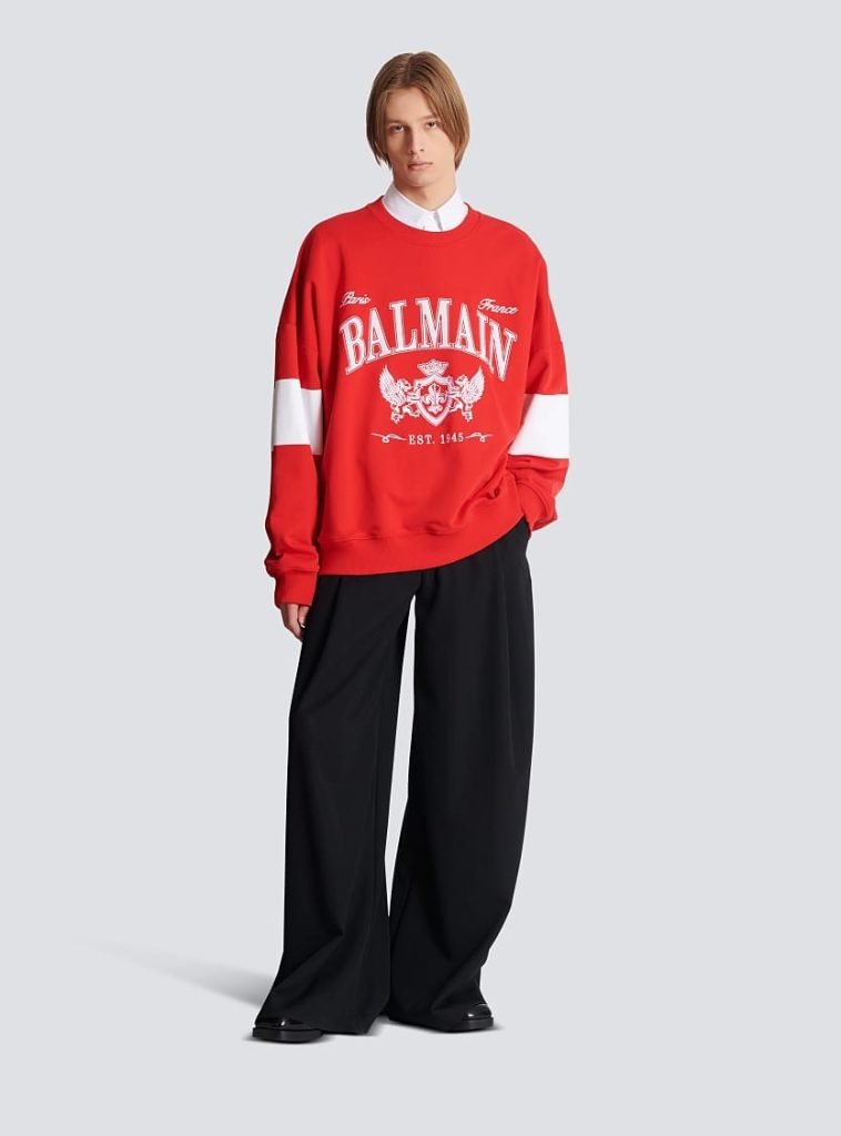 balmain monogram sweatshirt