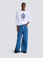 balmain paris men’s sweatshirt back view