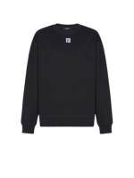 front view of balmain paris sweatshirt black
