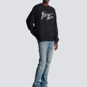 balmain paris sweatshirt mens back view