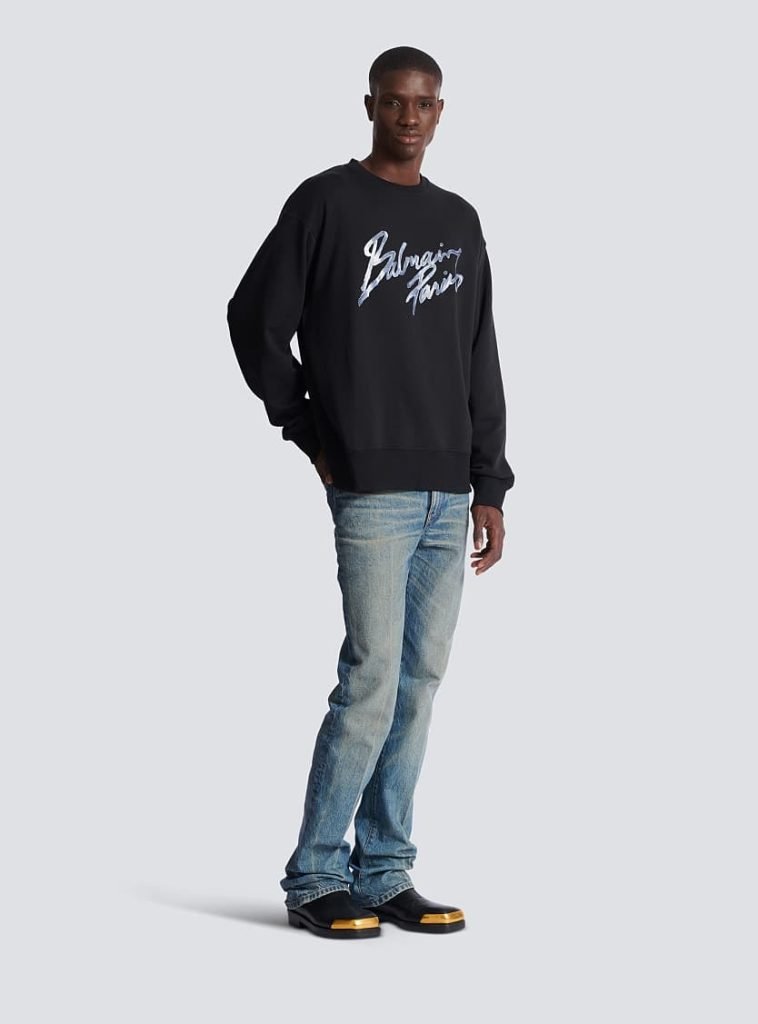 balmain paris sweatshirt mens.