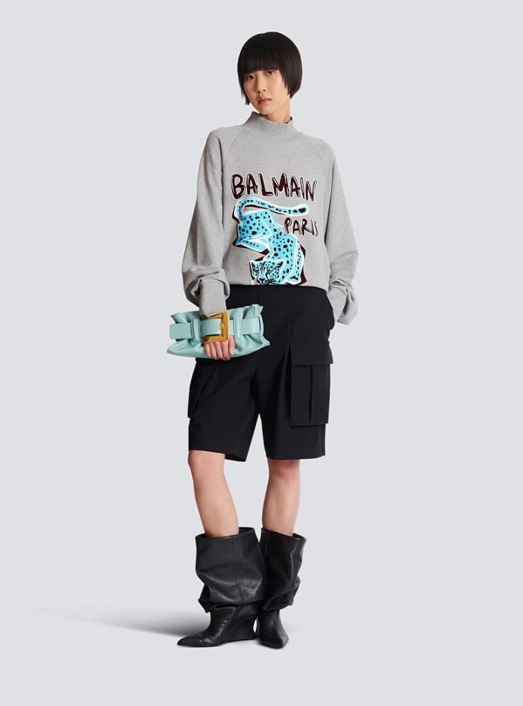 balmain printed sweatshirt