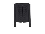 front view of biker jacket balmain