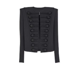 front view of biker jacket balmain