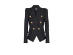 front view of denim Balmain jacket