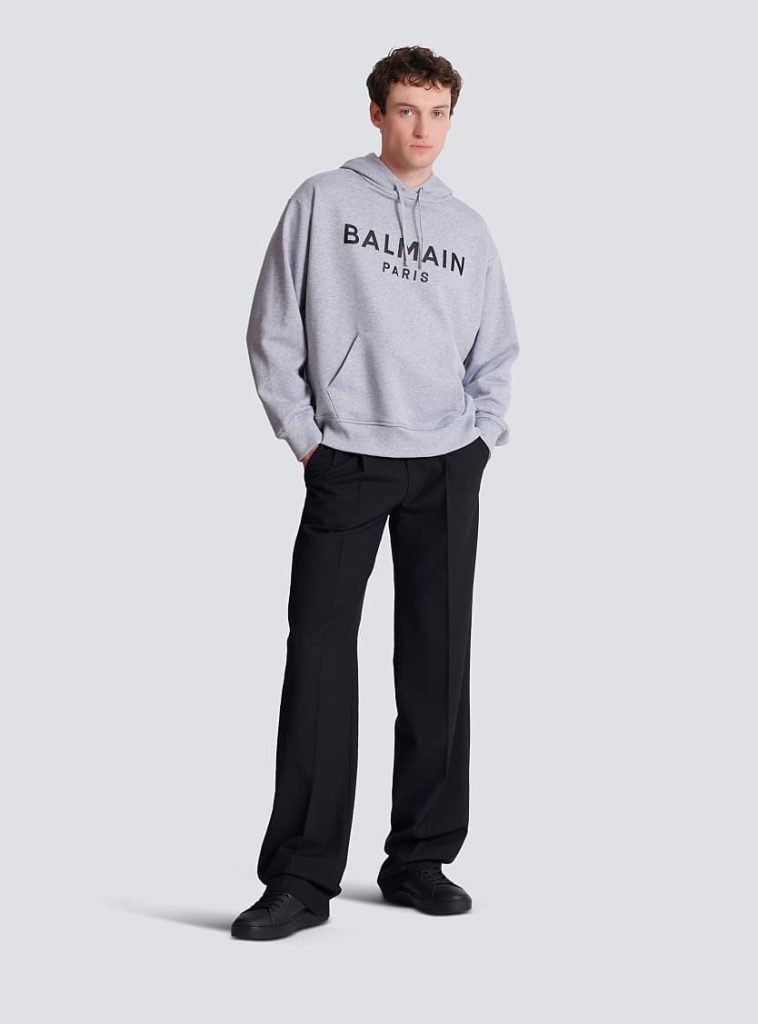 balmain grey hoodie