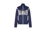 balmain mens biker jacket front view