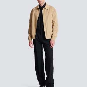 mens balmain biker jacket