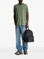 Balmain PB crew-neck T-shirt back view plain cotton design