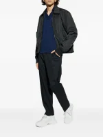 Balmain polo-collar t-shirt back view designer cotton shirt