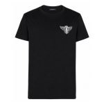 Balmain Wings-print T-Shirt front view showing clean cotton fabric and simple chest design