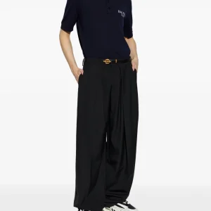 Balmain logo-detail polo T-shirts back view plain design