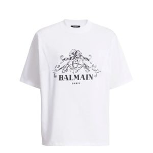 Balmain printed Balmain Vine T-shirt front view with vine graphic and logo print