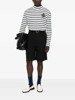 Balmain striped long-sleeve T-shirt back view showing clean design and full sleeve structure