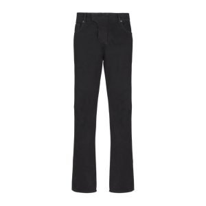 Balmain cotton jeans front view showing straight fit cotton denim design for men USA