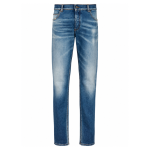 Balmain mid-rise slim-fit jeans front view showing slim-fit denim design and mid-rise waist