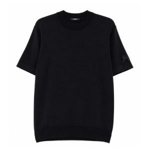 Balmain round-neck short-sleeved T-shirt front view cotton men tee