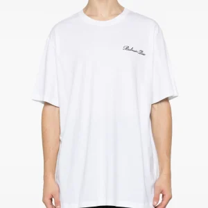 balmain white t shirt back view plain design