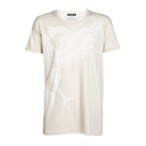 Balmain eagle-print T-shirt front view featuring signature eagle graphic print on premium cotton fabric