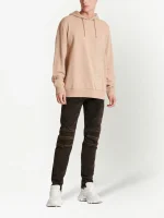 Balmain logo-embossed cotton hoodie