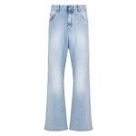 Balmain loose-fit straight-leg jeans front view showing relaxed straight denim fit