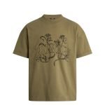 Balmain printed Balmain Bloom T-shirt front view with floral print design and classic crew neck