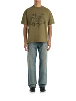 Balmain printed Balmain Bloom T-shirt back view showing rear design and garment details
