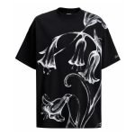 Balmain printed Flower T-shirt front view showing floral print on cotton fabric, clean streetwear style